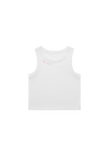 drop dead embroidered women's crop tank