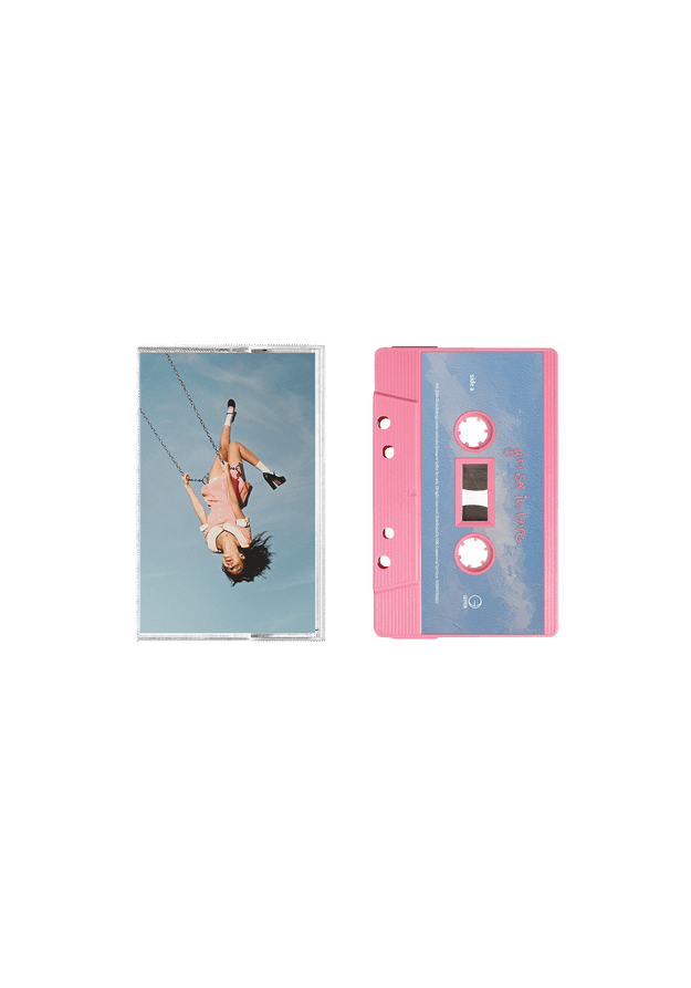 you seem pretty sad for a girl so in love - baby pink cassette + signed art card