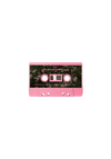 you seem pretty sad for a girl so in love - baby pink cassette + signed art card