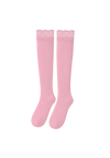 logo lace top knee high sock set