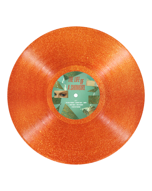 THE LIFE OF A SHOWGIRL: SWEAT AND VANILLA PERFUME PORTOFINO ORANGE GLITTER VINYL