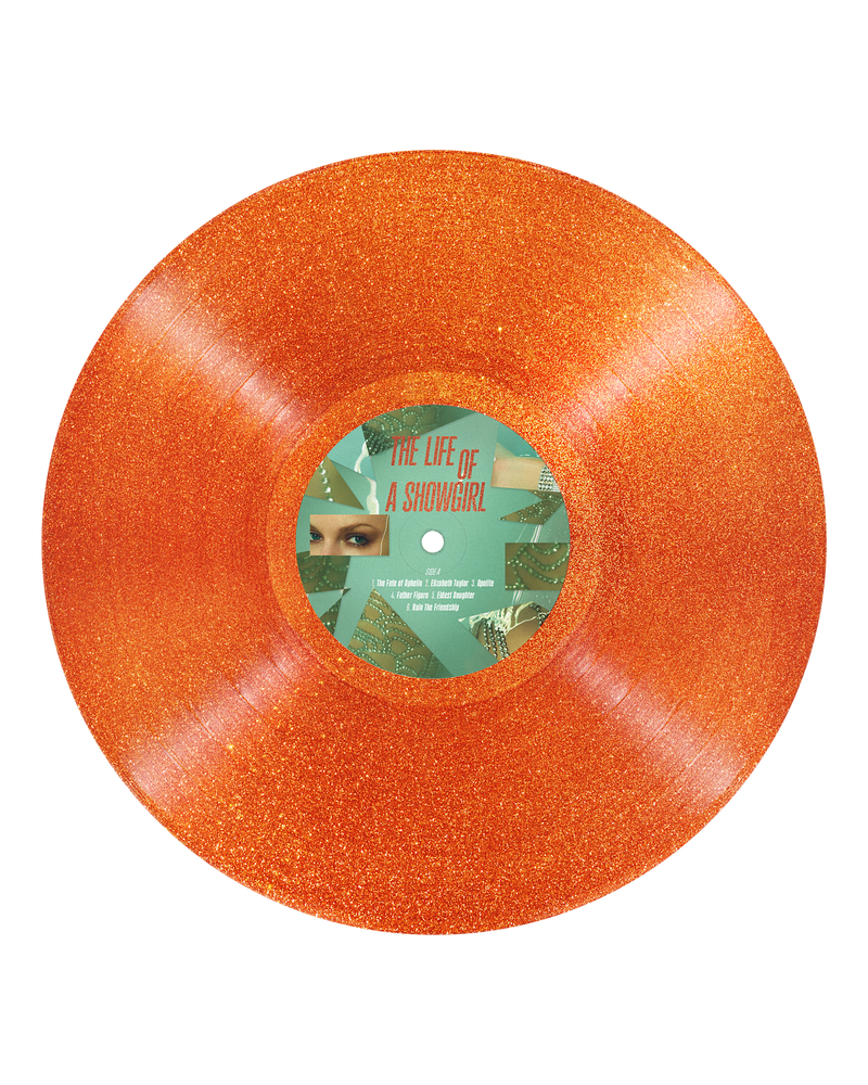 THE LIFE OF A SHOWGIRL: SWEAT AND VANILLA PERFUME PORTOFINO ORANGE GLITTER VINYL
