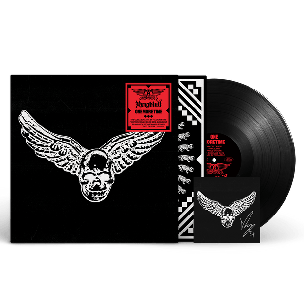 Aerosmith & YUNGBLUD - One More Time - Black Vinyl + Signed Art Card