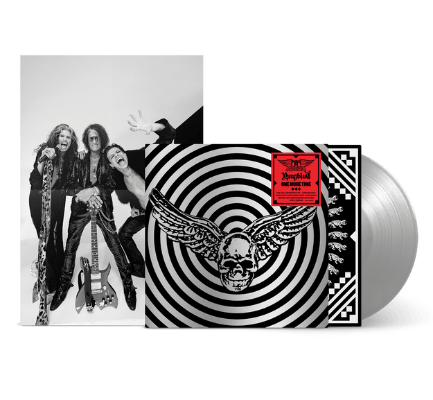 Aerosmith & YUNGBLUD - One More Time - Silver Vinyl (YUNGBLUD Store Exclusive) + Signed Art Card