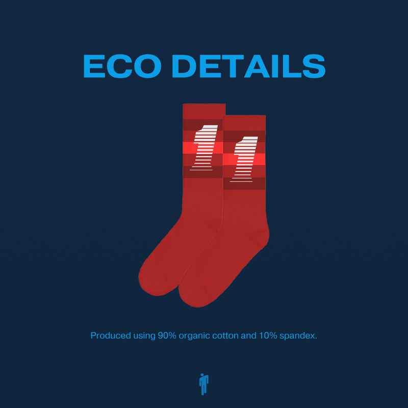 Billie Race 1 Red Socks