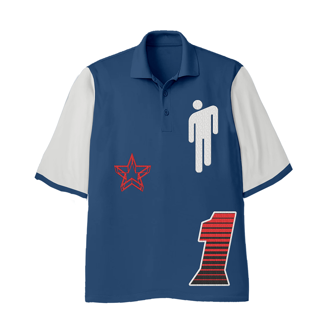 Blohsh Racer 1 Blue Polo Shirt