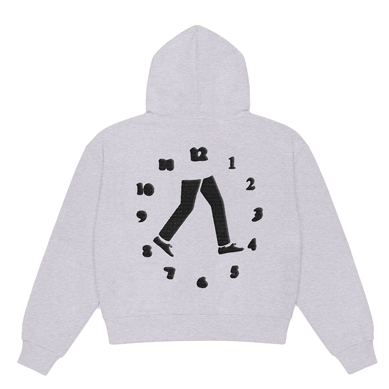 Chuck Grey Zip Up Hoodie