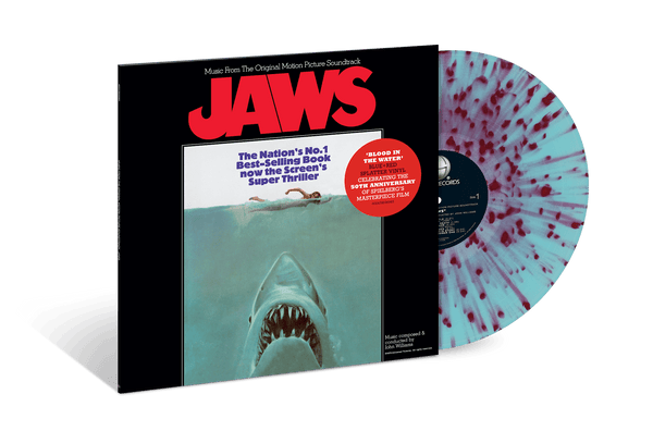 John Williams - Jaws (Music From The Original Motion Picture Soundtrack) - "Blood in the Water" Blue + Red Splatter LP