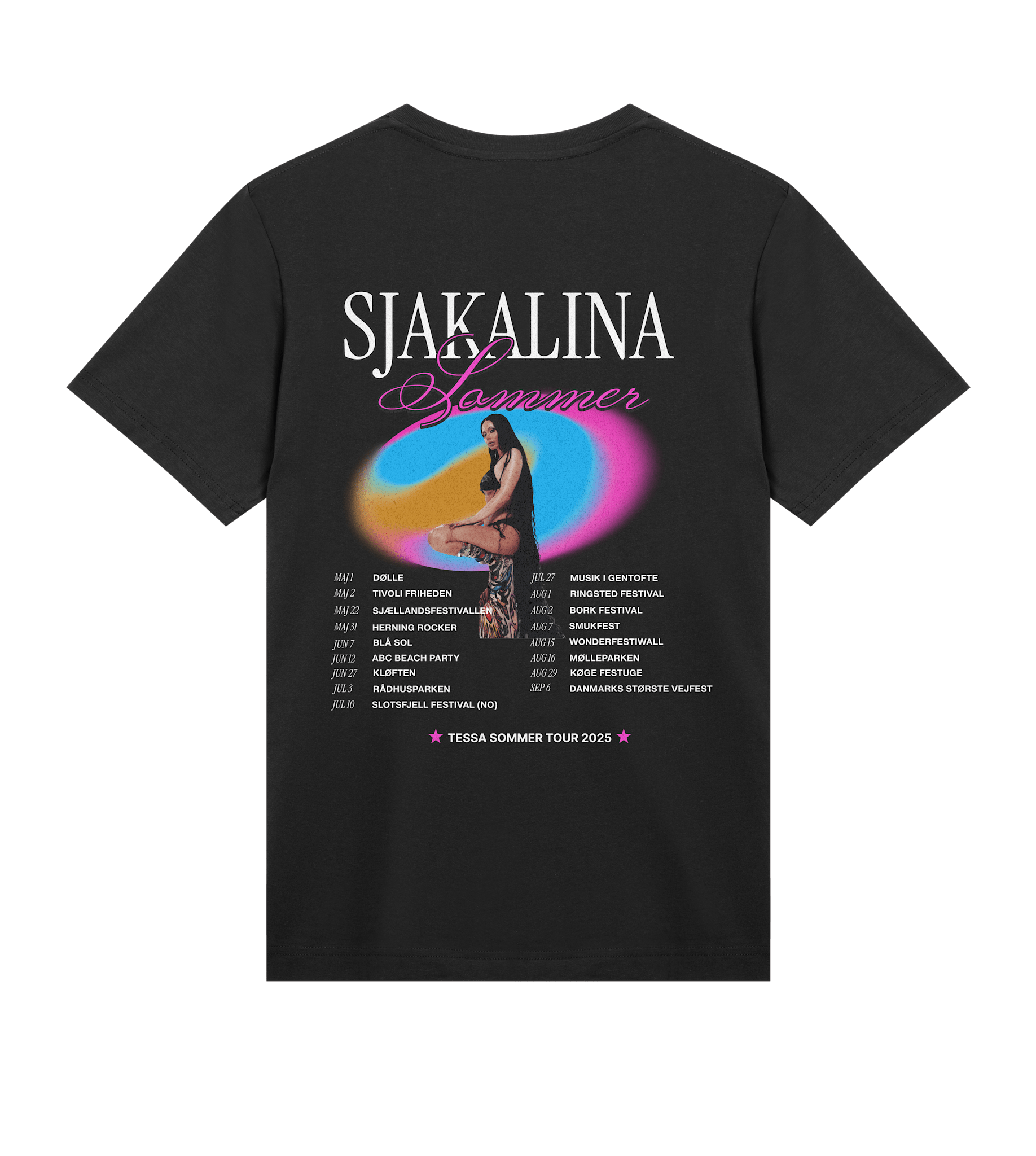 SJAKALINA SOMMER BLACK TEE