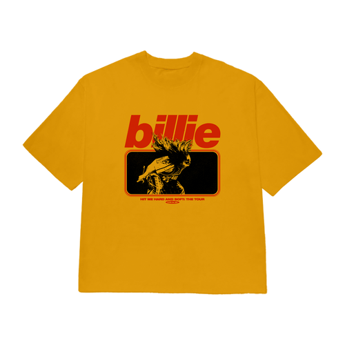 Live In 3D Hair Whip Mustard T-Shirt