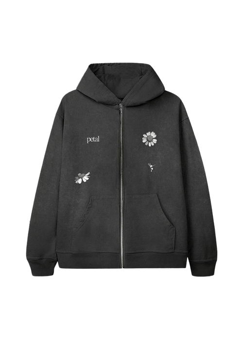 petal zip hoodie