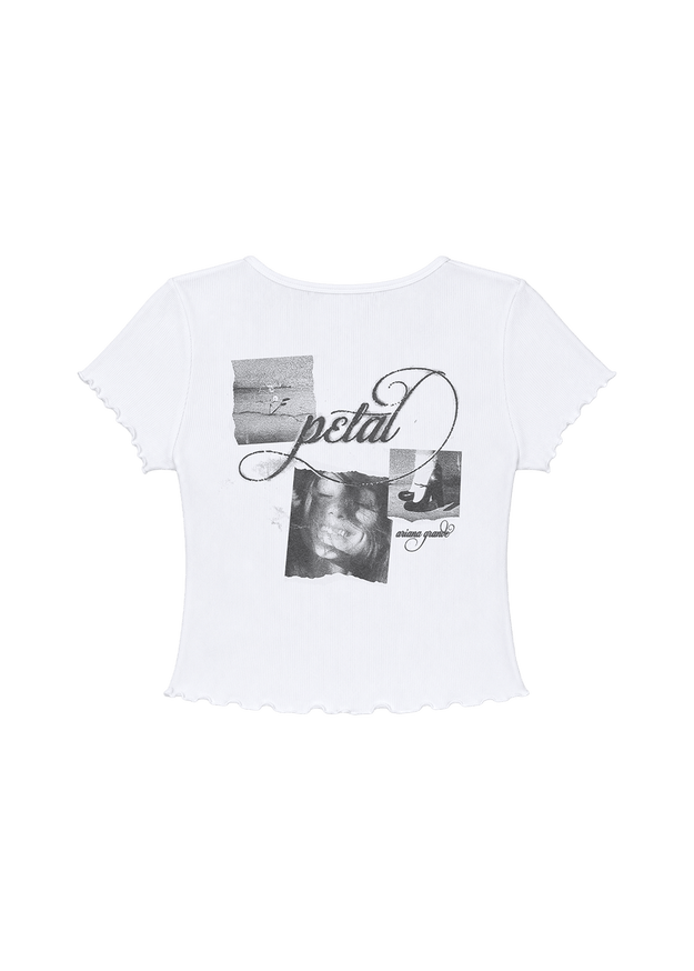 petal ripped photo baby tee