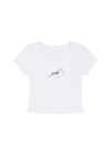 petal ripped photo baby tee