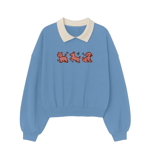 Man's Best Friend Collared Fleece Long Sleeve