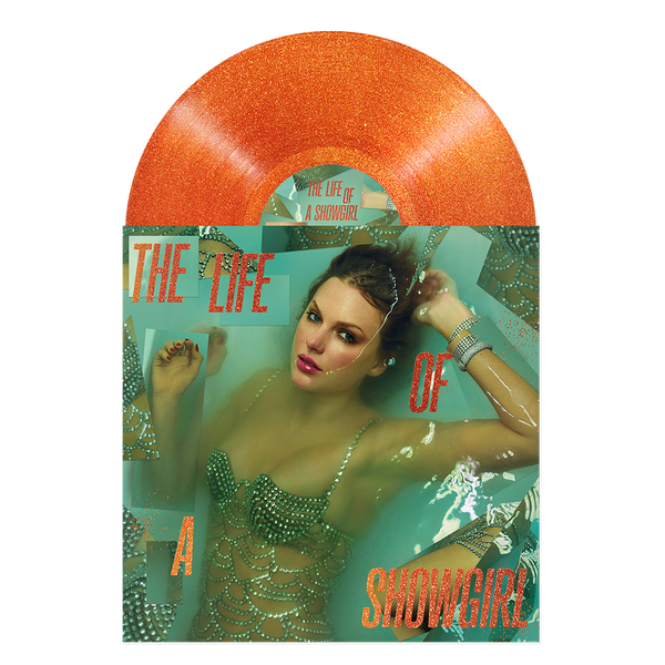 THE LIFE OF A SHOWGIRL: SWEAT AND VANILLA PERFUME PORTOFINO ORANGE GLITTER VINYL