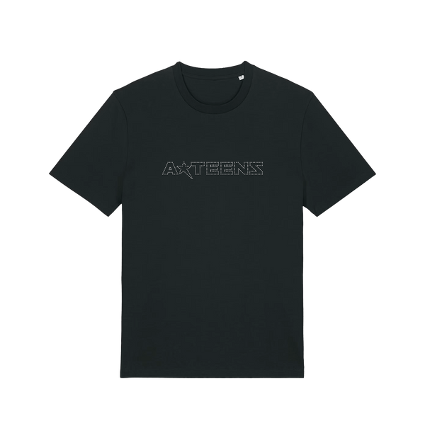 A*TEENS Rhinestone T-shirt Black