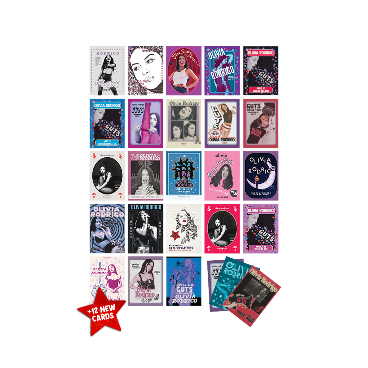 Olivia Rodrigo GUTS Trading Card Pack - Universal Music Nordics