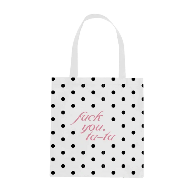 Forgive My French Polka Dot Tote