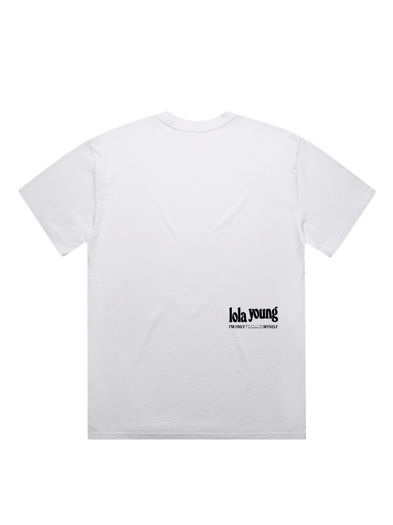 White Doll Print T-Shirt