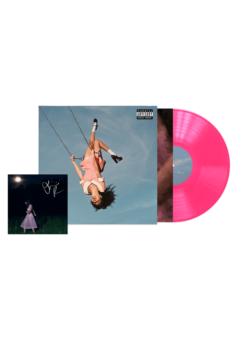 you seem pretty sad for a girl so in love - exclusive 'sticky sweet' hot pink vinyl + signed art card