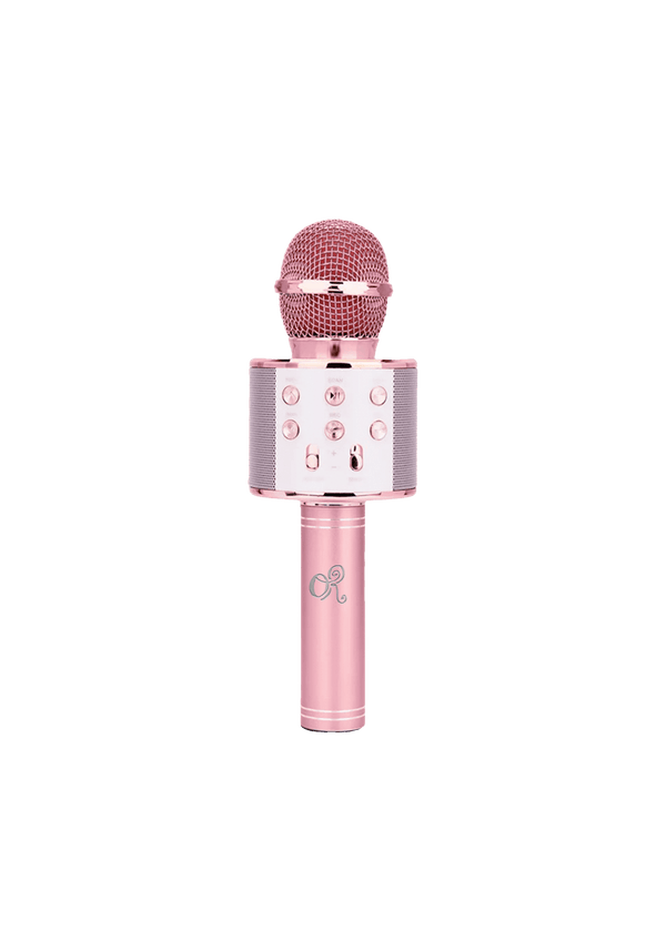 logo wireless bluetooth karaoke microphone