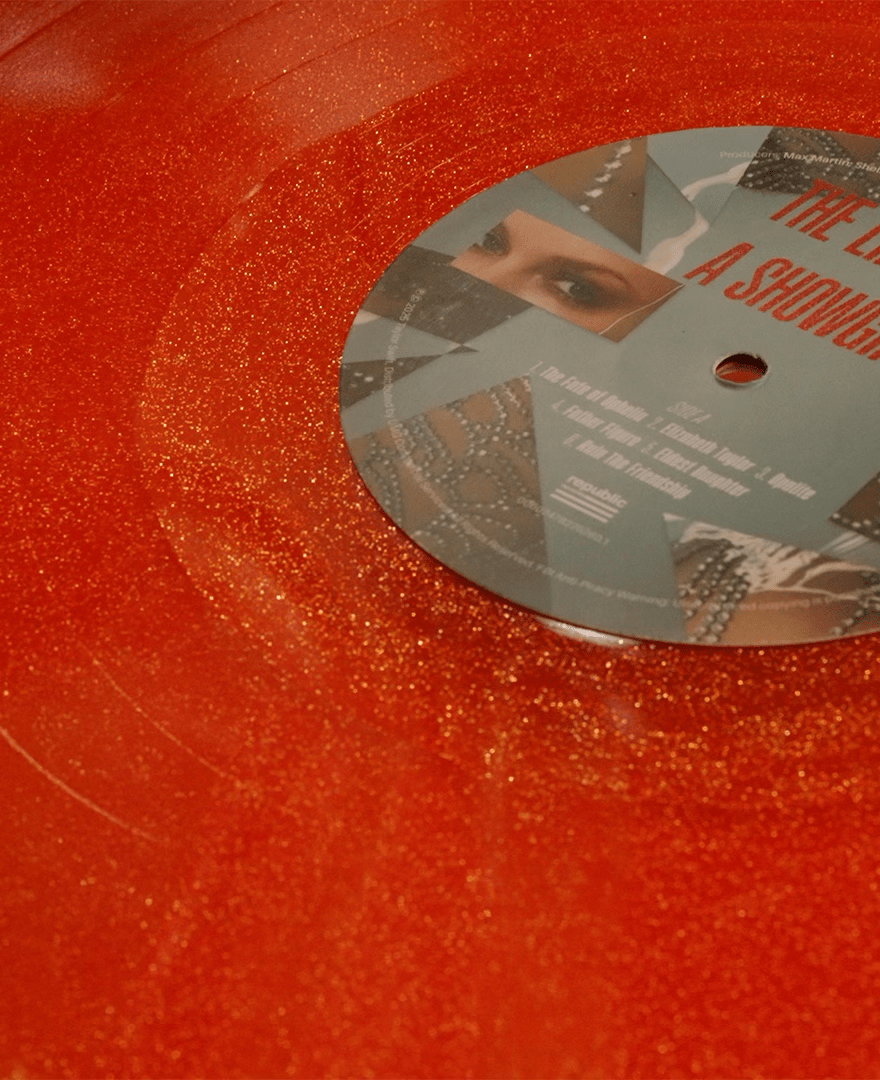THE LIFE OF A SHOWGIRL: SWEAT AND VANILLA PERFUME PORTOFINO ORANGE GLITTER VINYL