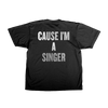 I'm working late black t-shirt