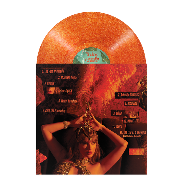 THE LIFE OF A SHOWGIRL: SWEAT AND VANILLA PERFUME PORTOFINO ORANGE GLITTER VINYL