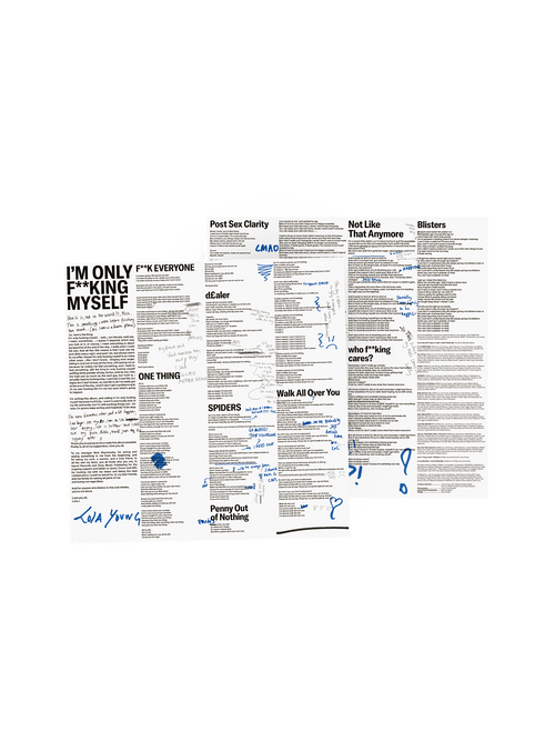 I'm Only F**king Myself: The "Blisters" Edition (Pink & Black Splatter Vinyl LP)