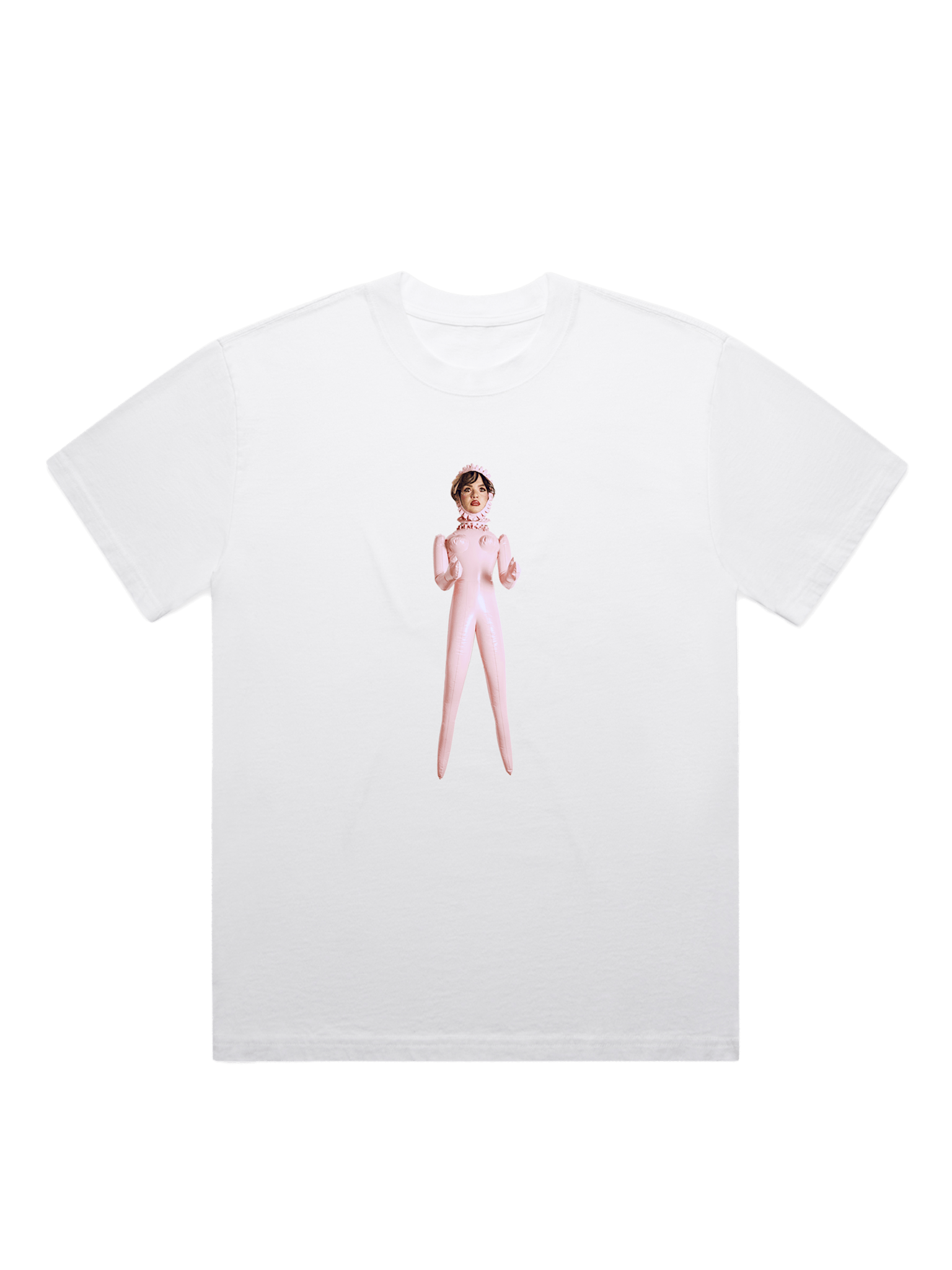 White Doll Print T-Shirt