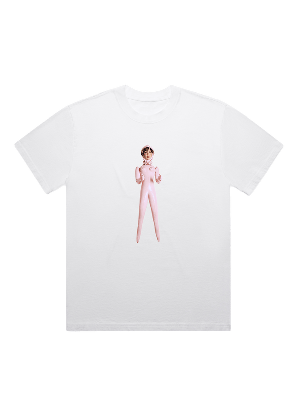 White Doll Print T-Shirt