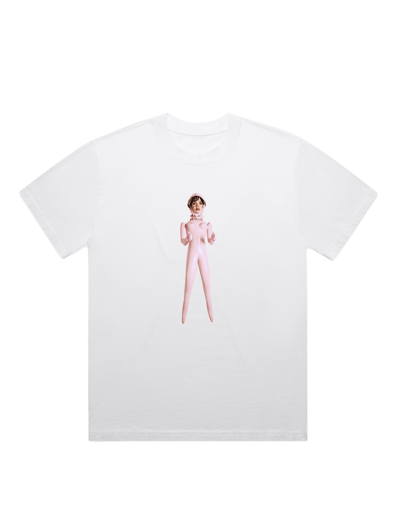 White Doll Print T-Shirt